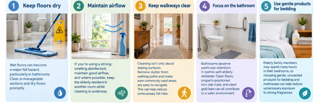 Safe cleaning services for homes with babies and elderly family members